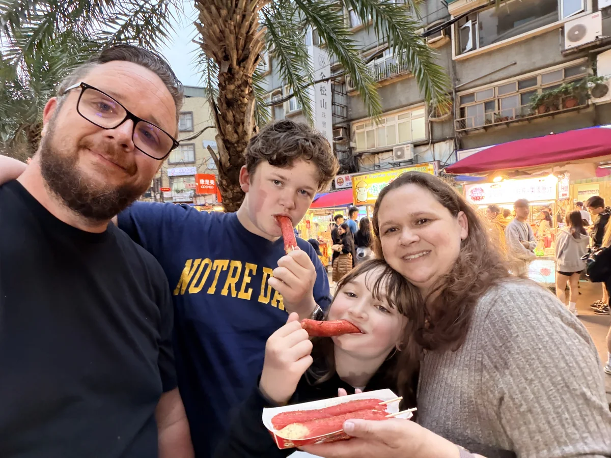 Benito with his family